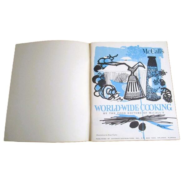 McCall's World-Wide Cooking Cookbook 1965 International Recipes French Oriental - Picture 2 of 7